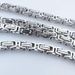 Heavy Men's 10mm width Stainless Steel Original Color no Buckle Solid Chain Necklace Very Long 47~59 inch_ipsvogv.com