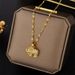 Rose Gold Lucky Elephant Necklace, Female Titanium Steel Trendy Internet Celebrity, Cute Student Pendant, Decorative_ipsvogv.com