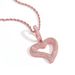 Unisex Ins Style T Square Zircon Irregular Love Pendant Hip Hop Necklace Personality Fashion Design Creative Accessories_ipsvogv.com