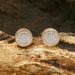 Women's Jewelry Hip Hop Earrings Couples' Round Full Zirconium Personalized Earrings Trendy Simple Design Earrings For Men And Women_ipsvogv.com
