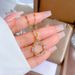 Titanium Steel 【 】 Simple Temperament Zircon Light Luxury Circular Collarbone Chain Small Ins Internet Famous Titanium 【 】_ipsvogv.com