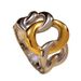 Women’s Jewelry Set Fashion Personality Streamlined Light Luxury Simple Gold And Silver Hammered Lava Pattern Love Double Cross Closed Ring_ipsvogv.com