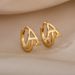 Korean new style 26 English letters earrings for women simple temperament cold style earrings name earrings_ipsvogv.com