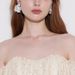 Cao Shi Flower Earrings Female Camellia Temperament Small Fragrance Jewelry Fashion Elegant Sweet_ipsvogv.com
