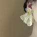 Unisex French Retro Chiffon Petal Tassel Earrings High End Niche Unique Earrings Exaggerated Temperament Holiday Style Earrings_ipsvogv.com