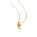 Spring and Summer New Rotating Sunflower Necklace Pendant Jewelry for Women's Fresh, Sweet, and Fashionable Wear with_ipsvogv.com