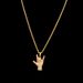 Hip Hop Personalized Gesture I Love You Micro Set Zircon Hand Pendant, Rap Singer Trendy Accessories_ipsvogv.com