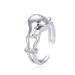 Unisex Diamond Zircon CZ Leopard Ring Opening Adjustable Female Hand Jewelry Ins Style Light Luxury_ipsvogv.com