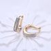 Women's Jewelry Zircon Ear Clips Double Row Diamond Romantic Style Earrings Ear Clips_ipsvogv.com