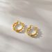Women’s Jewelry Set Fashion INS Style New Stainless Steel Gold Plated Earrings Geometric Irregular Personality Exaggerated Large Earrings_ipsvogv.com