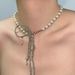 Xiaomi Bead String Bow Pearl Strap Sweet Cool Spicy Girl Choker Fashionable Collarbone Chain Necklace_ipsvogv.com