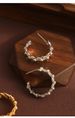 Minimalist Exaggerated Fashionable C-shaped High-end Brass Half-circle Hoop Hollow Five-pointed Star Earrings For Women_ipsvogv.com