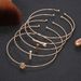 Handicrafters With Simple Diamond Inlay, Metal Rudder, Arrow, Heart Shaped Thin Bracelet, Open Hand Decoration_ipsvogv.com