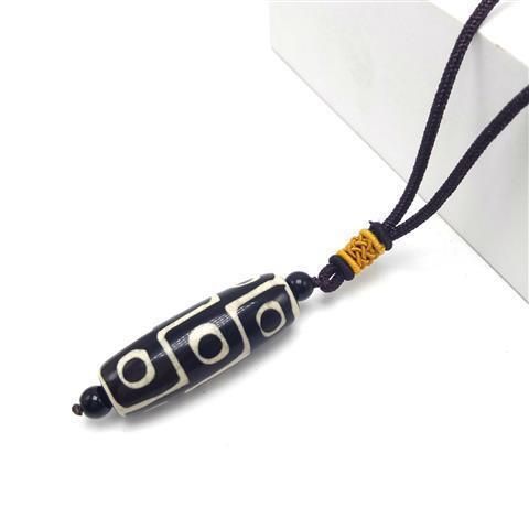 Natural Tibetan Nine Eyed Tianzhu Agate Necklace, Buddhist Beads, Men's Women's Cultural And Decorative Items, Ethnic_ipsvogv.com