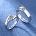 Korean Fashion High Carbon Couple Wedding Prop Gift Simulation Diamond Ring_ipsvogv.com