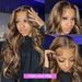 100% Human Hair Wigs 30 Inch Colored Highlight Human Hair Wigs Brazilian Body Wave Lace Front Wigs For Women 13x4 Hd Transparent Loose Wave_ipsvogv.com