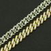 Accessories: Men's hip-hop set with colored diamonds, geometric square Cuban necklace_ipsvogv.com