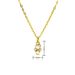 Mini Gold Plated Copper Pendant Necklace - Micro Inlaid Zircon For Kids, Trendy Niche Design For Girls & Boys_ipsvogv.com
