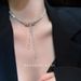 Bow Zircon Tassel Long For Women, Light Luxury, Niche Design, Necklace Temperament, Versatile Choker Accessories_ipsvogv.com