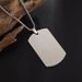 hot selling high polished dog tag necklace men's stainless steel pendant necklace simple casual jewelry_ipsvogv.com