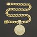 Hip hop three-dimensional diamond inlaid number 7 round pendant necklace for men's domineering trendy street dance Cuban_ipsvogv.com