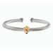 Simple Fashion Diamond Studded Open 5MM Wire Rope Stainless Steel Bracelet_ipsvogv.com