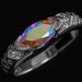 Ins High-end Niche Design Zircon Coral Bubble Horus Eye 2.0 Color Single Diamond Ring_ipsvogv.com