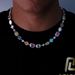 Men's Jewelry Set Fashion Hip Hop Colored Gemstone Ladies Necklace Jewelry Accessories High Grade Zircon Men's Bracelet_ipsvogv.com
