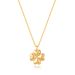 Fashion Lucky Four Leaf Clover Necklace Neck Link K Gold Niche Design Ladies High End Sense Stacking Clavicle Chain_ipsvogv.com