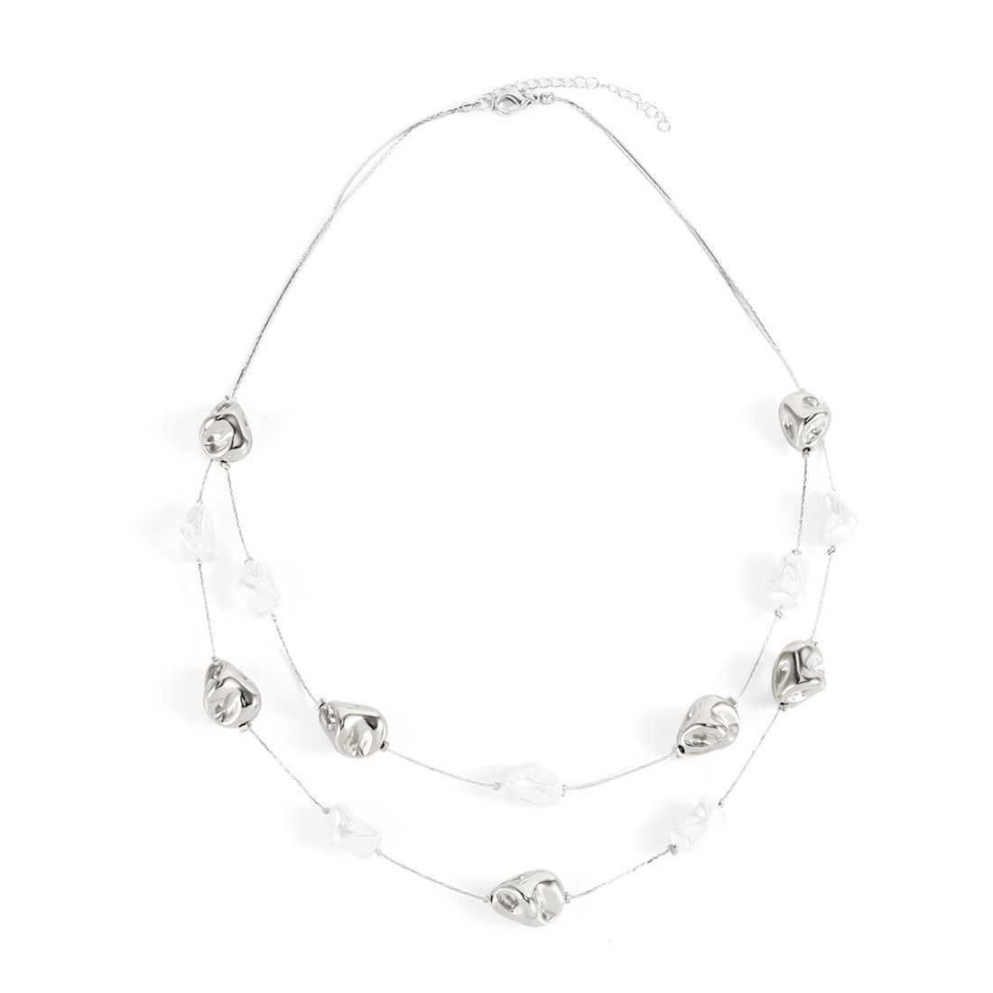 Temperament Long Sweater Chain Fashion Multi Layer Irregular Pearl Necklace Jewelry_ipsvogv.com
