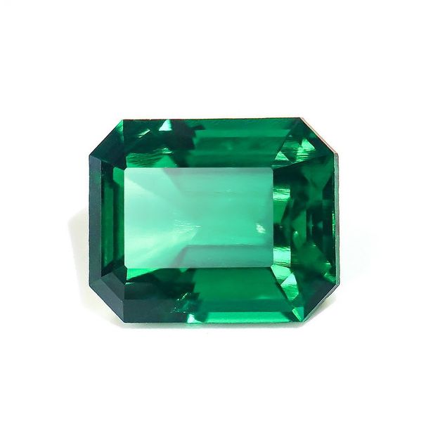 Rectangular Octagonal Cultivated Emerald Laboratory Cultivated Zambian Emerald_ipsvogv.com