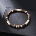 Hot Selling Coconut Shell Wood Chips Pine Stone Cross Men Hip Hop Handmade Beaded Elastic Wooden Bracelet_ipsvogv.com
