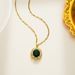 Exquisite Elliptical Crystal Zircon With Jewelry And New Style Micro Setting Pendant Necklace_ipsvogv.com
