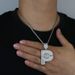 Men's Jewelry Plug Letter TALK Zircon Pendant Hip Hop Street Trend Necklace_ipsvogv.com