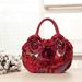 Medium women's new key bag, Korean version of women's handbag, solid color lace women's zipper handbag._ipsvogv.com