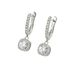 Simple fashionable commuting style a feminine niche, inlaid with zircon and full diamond design, high-end earrings_ipsvogv.com