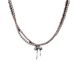 Yinsen S Silver Cute Bowknot Ribbon Double Layer Zircon Pearl Necklace Layered Clavicle Chain Choker For Women Versatile_ipsvogv.com