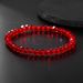 Austrian Crystal Beaded Bracelet Bracelet Female Sweet Temperament Korean Elastic Glass Bead Bracelet Couple Bracelet_ipsvogv.com