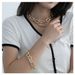 Punk Hip Hop Style Necklace Jewelry Set Jewelry Set Gold Double Snake Bone Chain Jewelry_ipsvogv.com