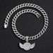 New Full Diamond Wing Alloy Pendant Hip-Hop Cuban Tennis Twist Chain_ipsvogv.com