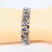 Unisex 14mm Diamond Shaped Flip Top Alloy Diamond Studded Men's Necklace Men's Hip Hop Style Cuban Chain_ipsvogv.com