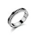 Titanium Rotatable Ring, Star Moon Meditation Creative Rotating Pressure Reducing Stainless Steel Couple Ring_ipsvogv.com