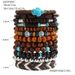 New Handmade Beaded Bracelet Set Men's Retro Wooden Bead Elastic Bracelet Coconut Shell Bracelet_ipsvogv.com