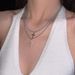 Dark Style Cross Necklace For Summer Women, High Grade Thin Beaded Clavicle Necklace, Design, Sweet And Cool Necklace, New Style_ipsvogv.com