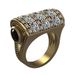 Hip Hop Ring Black Diamond Gold New Jewelry_ipsvogv.com