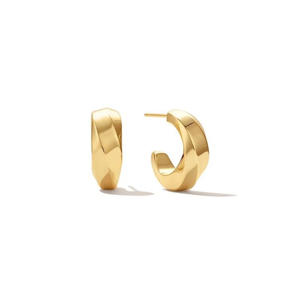 Women's Jewelry K Gold Plated C Shaped Twist Earrings Light Luxury High End Design Simple And Versatile Earrings_ipsvogv.com
