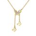 Body 【 Full Titanium Steel 】 Beimu Butterfly Temperament And Personality Are Extremely Simple. Real Gold Necklace In The 【 】 Simple._ipsvogv.com
