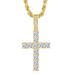 Men’s Jewelry Set Fashion Hit Hip Hop Copper Inlaid 4mm Zircon Plated Real Gold Pendant Necklace Street Fashion Accessories_ipsvogv.com