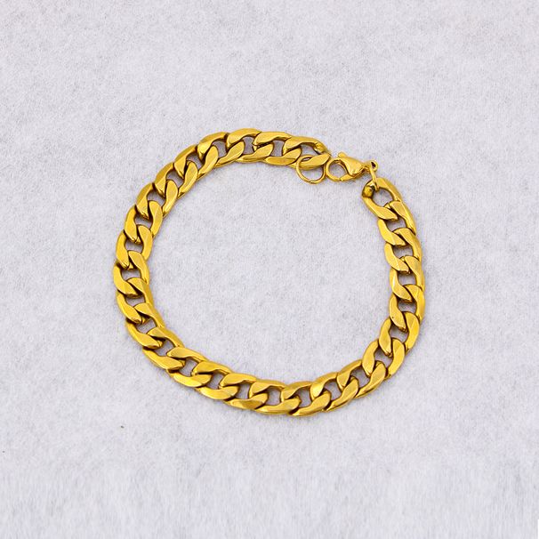 9MM Edge NK Cuban Stainless Grinding Chain Male Dominance Titanium Steel Necklace Vacuum Genuine Gold Plating YS41_ipsvogv.com