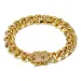 6mm-14mm Hip Hop Cuban Chain Bracelet Full Zircon Dragon Buckle Real Gold Plated Cool Men Bangle Jewelrys Gifts_ipsvogv.com